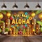 Aloha Hawaii Summer Backdrop Banner Tiki Totem Banner Sign Seasonal Wall Hanging Decor Party Decoration Supplies